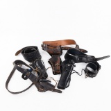 4 Leather Gun Belt/Holster sets