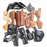 15x Used Leather RH Revolver Holsters