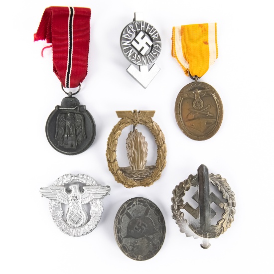 WWII German Third Reich Badges Medals