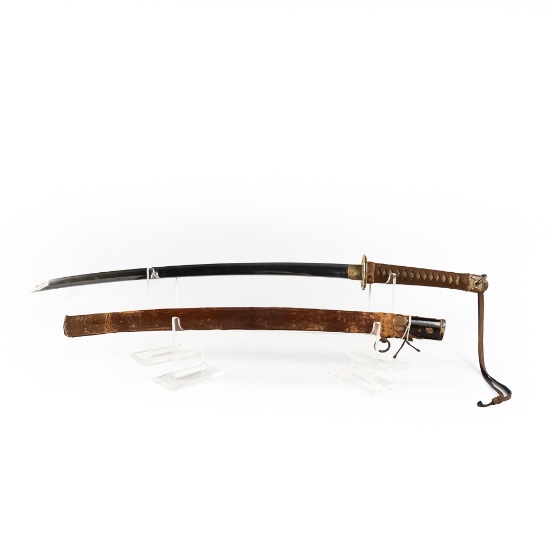 WWII Japanese GI Bring Back Sword, Photo, Named