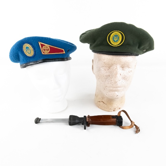 Ukrainian Headgear, RARE Polish Training Bayonet