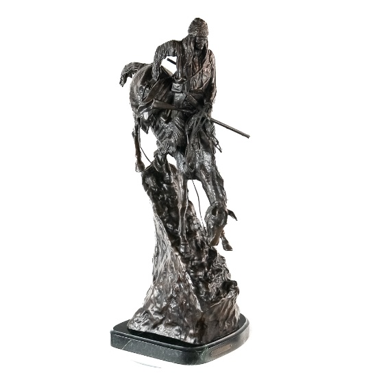 Remington Mountain Man Bronze Statue