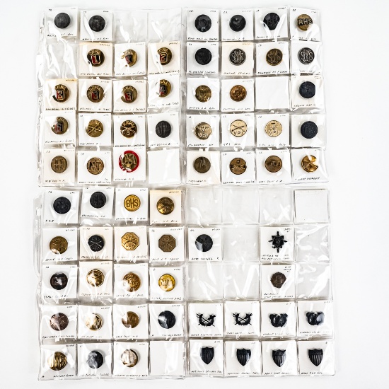 Post WWI-WWII Era ROTC Collar Disc Collection