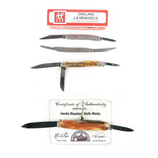 4 German made Pocket Knives