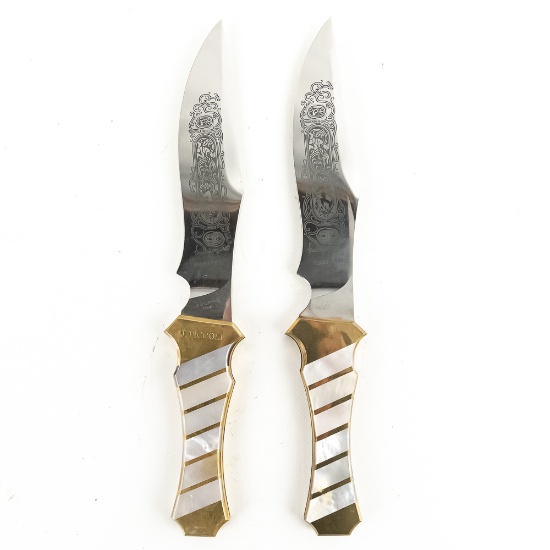 2x G V Lepre / Rostfrei 13" Throwing Kinives