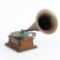 Zonophone Type A Disc Horn Phono w/Glass Sides