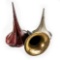 3 Phonograph Horns