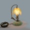 Small Vintage Pressed Glass Accent Lamp