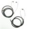(2) Cylinder Phonograph Listening Tubes