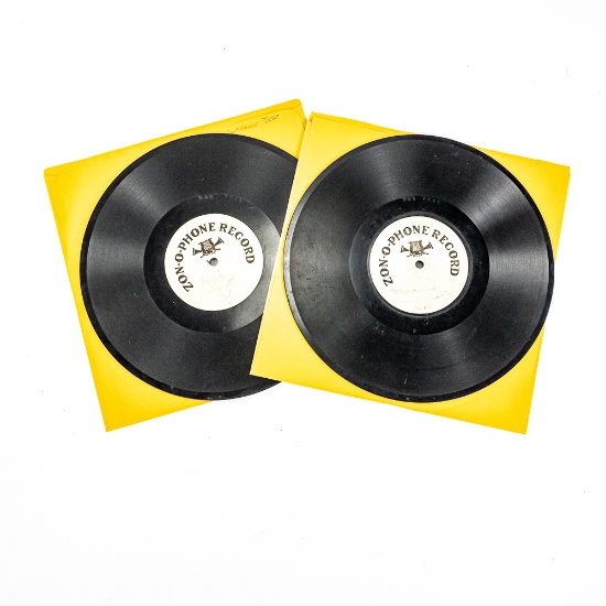 (2) 10" Zonophone Test Pressings