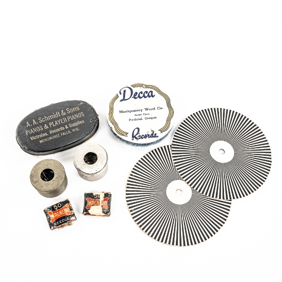 Collection of Record Dusters Phono Needles & More