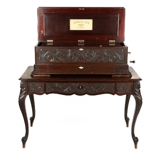 Jacot Cylinder Music Box and Matching Table