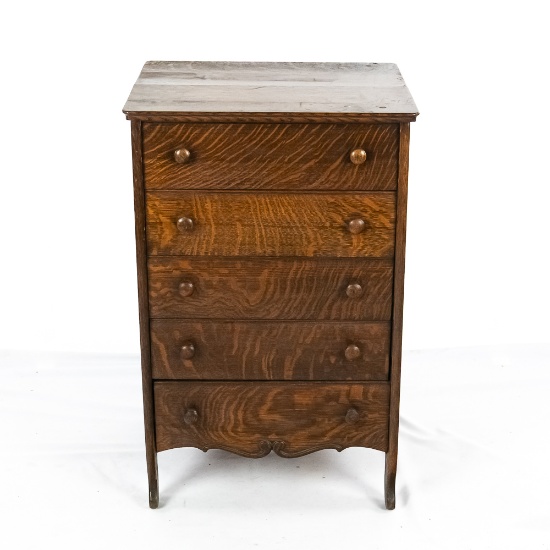 5-Drawer Cylinder Record Cabinet
