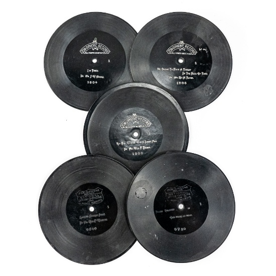 (5) 6 3/4" Zonophone Records