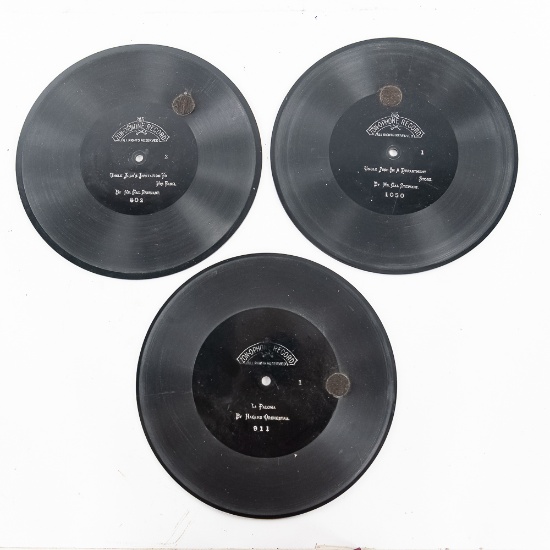 Collection of (3) Assorted 9" Zonophone Records