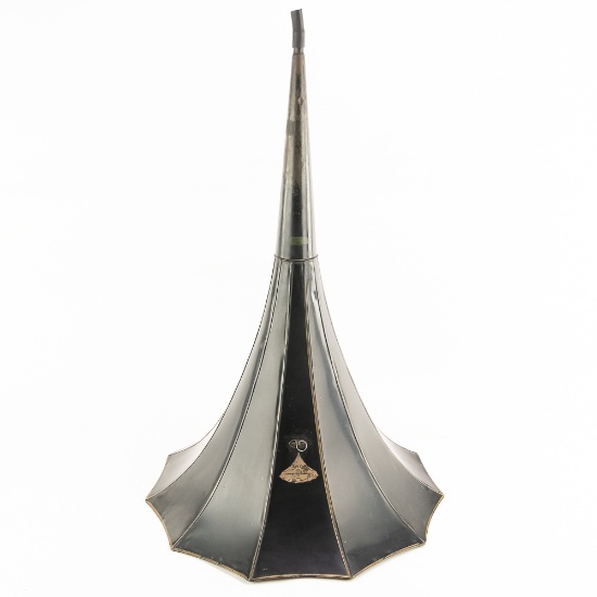 Edison Home 11-Panel Steel Cyl Phono Horn