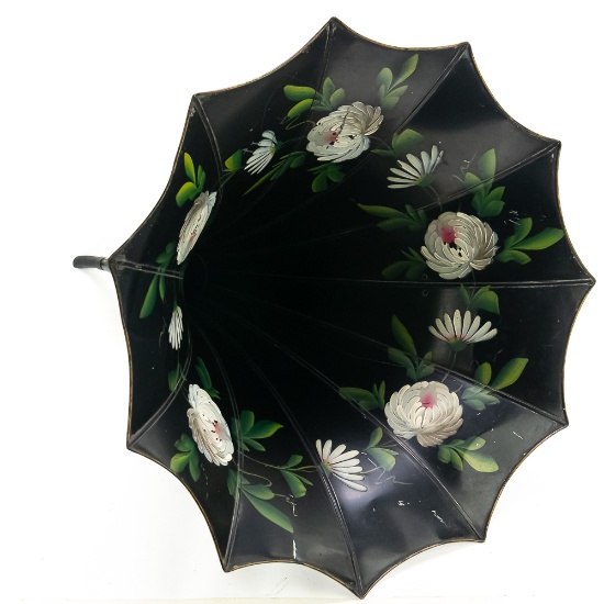 Floral Morning Glory Cyl Phonograph Horn