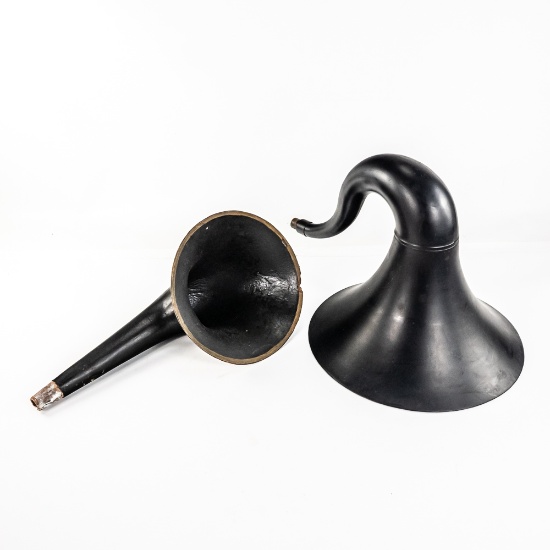 (2) Antique Radio Horns