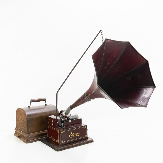 Edison Maroon Gem Cylinder Phonograph
