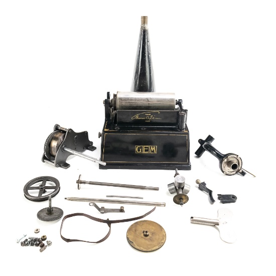 Edison Black Gem Cyl Phono Parts Machine