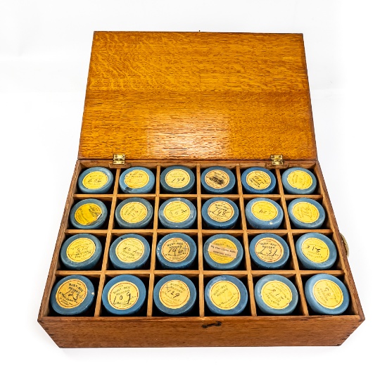 Lot of 24 Busy Bee Cylinder Record w/Carrying Case