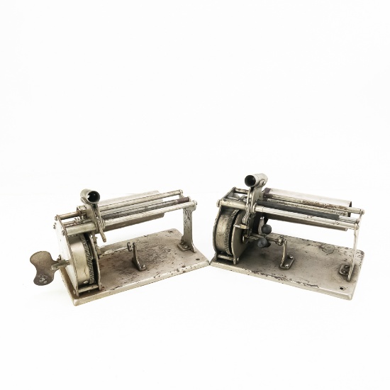(2) Columbia Type Q Cylinder Phonographs