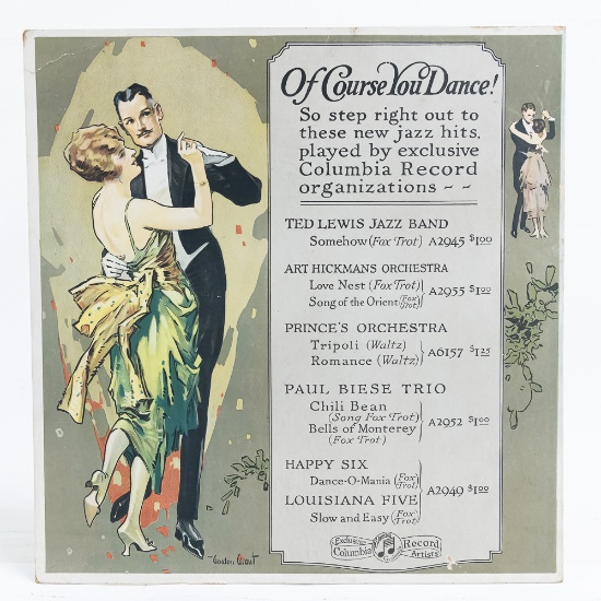 Countertop Record Store Ad Learn to Dance