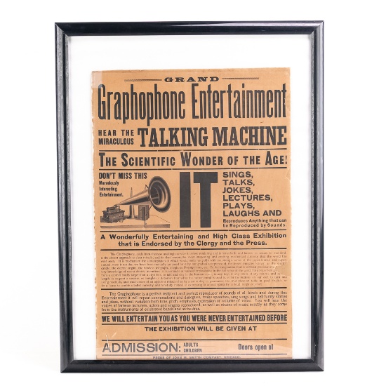 Grand Graphophone Smyth Co. Advertising Poster