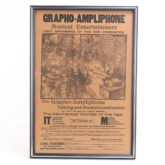 Grapho-Ampliphone Framed Advertising Framed Poster