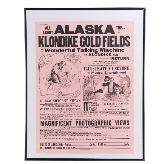 Alaska Klondike Gold Rush Framed Poster