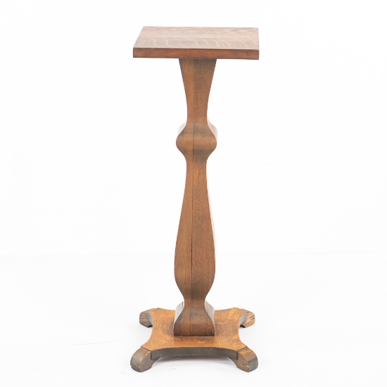 34" Oak Pedestal