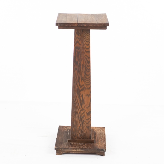 36" Oak Pedestal