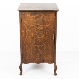 Oak Cylinder Record Cabinet