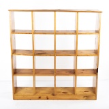 Pine Cubbyhole Storage Display Shelf