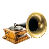 Victor E Front Mount Disc Horn Phonograph