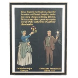 Edison Mazda Light Bulb Advertising Poster