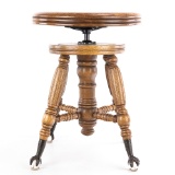 Classic Oak Music Stool