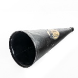 Unusual Italian Fiber Horn For Portable Disc Phono