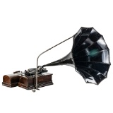 Edison Home Model B Cyl Phono W/Horn & Support