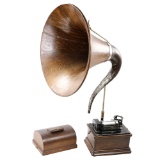 Edison Fireside Cylinder Phonograph w/Cygnet Horn