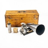 Busy Bee Cyl Phono w/Horn / Carrying Case & More