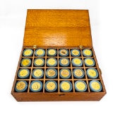 Lot of 24 Busy Bee Cylinder Record w/Carrying Case