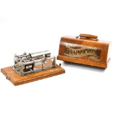 Columbia B Eagle Cylinder Phonograph W/Horn