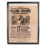Grand Graphophone Talking Machine McKinley Poster