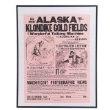 Alaska Klondike Gold Rush Framed Poster