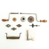 Lot of Cyl & Disc Phono Hardware Parts/Cranks,etc