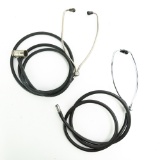 (2) Cylinder Phonograph Listening Tubes