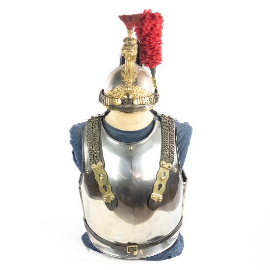 French Dragoon helmet and Model 1825 Cuirass