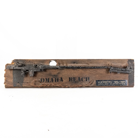 Omaha Beach Battlefield Relic M1 Garand Rifle