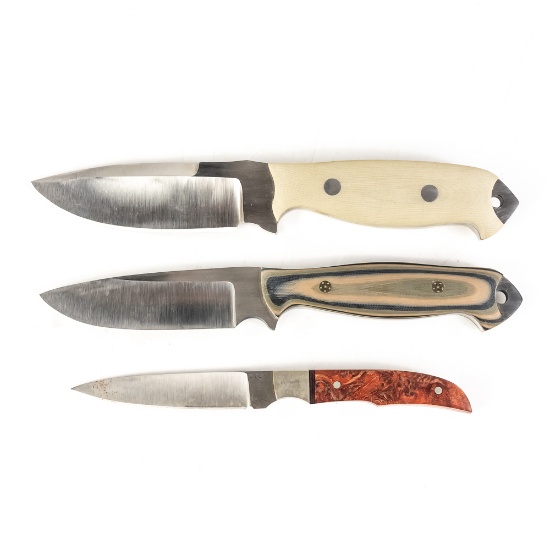 3 Custom Handmade Knives